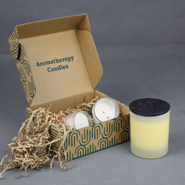 Protective packaging for candle subscription boxes