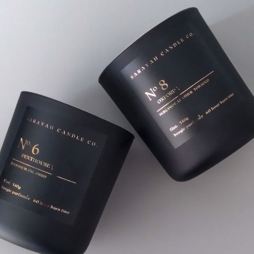 Custom candle jar labels – waterproof, heat-resistant, and durable branding