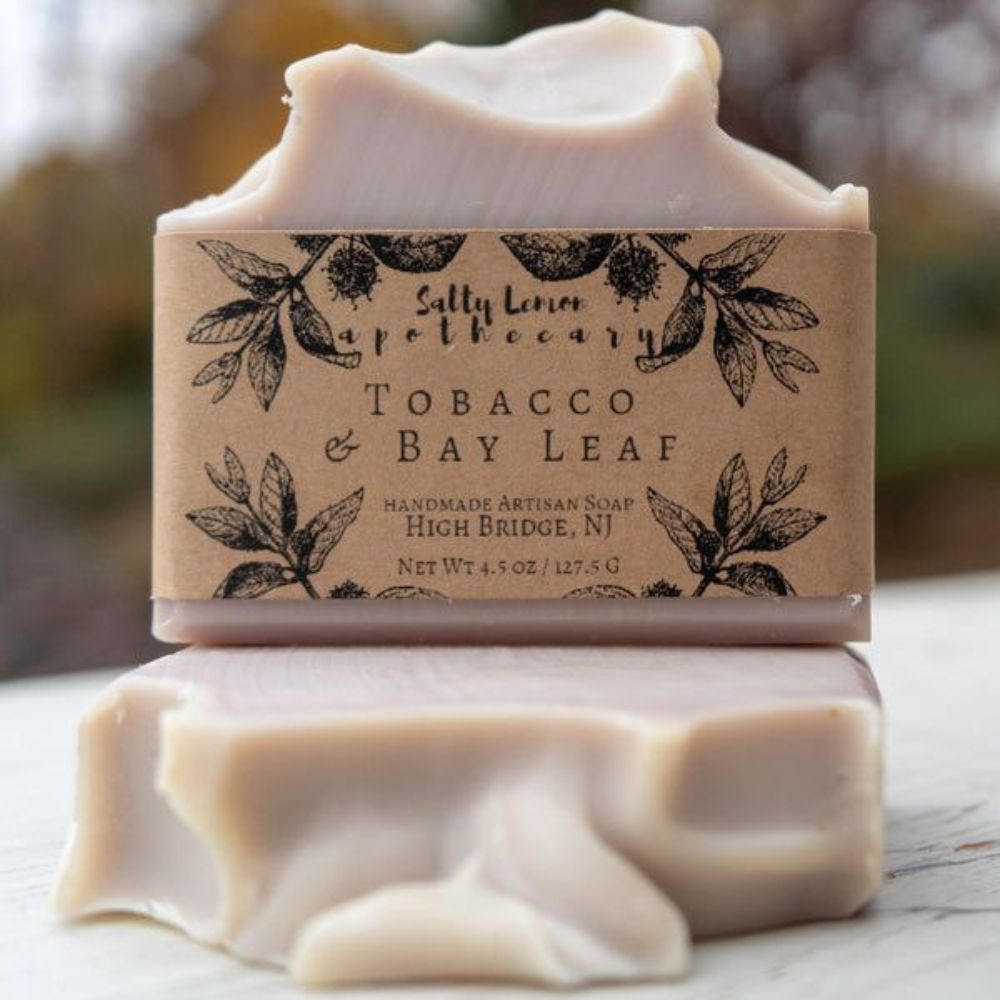 Eco-friendly kraft soap sleeve with logo.