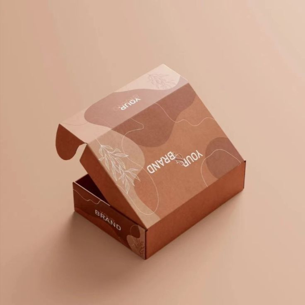 Eco-friendly Kraft Roll End Tuck Box made from recyclable and sustainable materials.