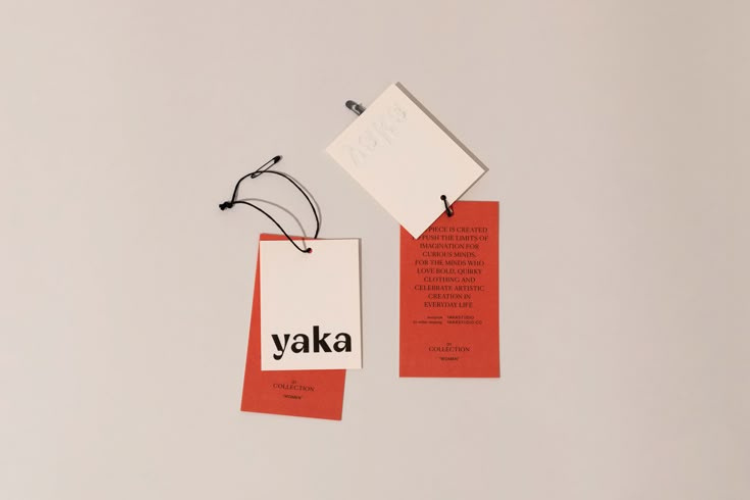 Custom printed hang tags from cardboard master 