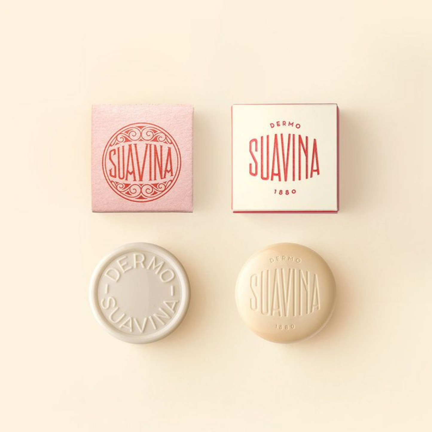 Unique cardboard soap boxes with modern branding and patterns.